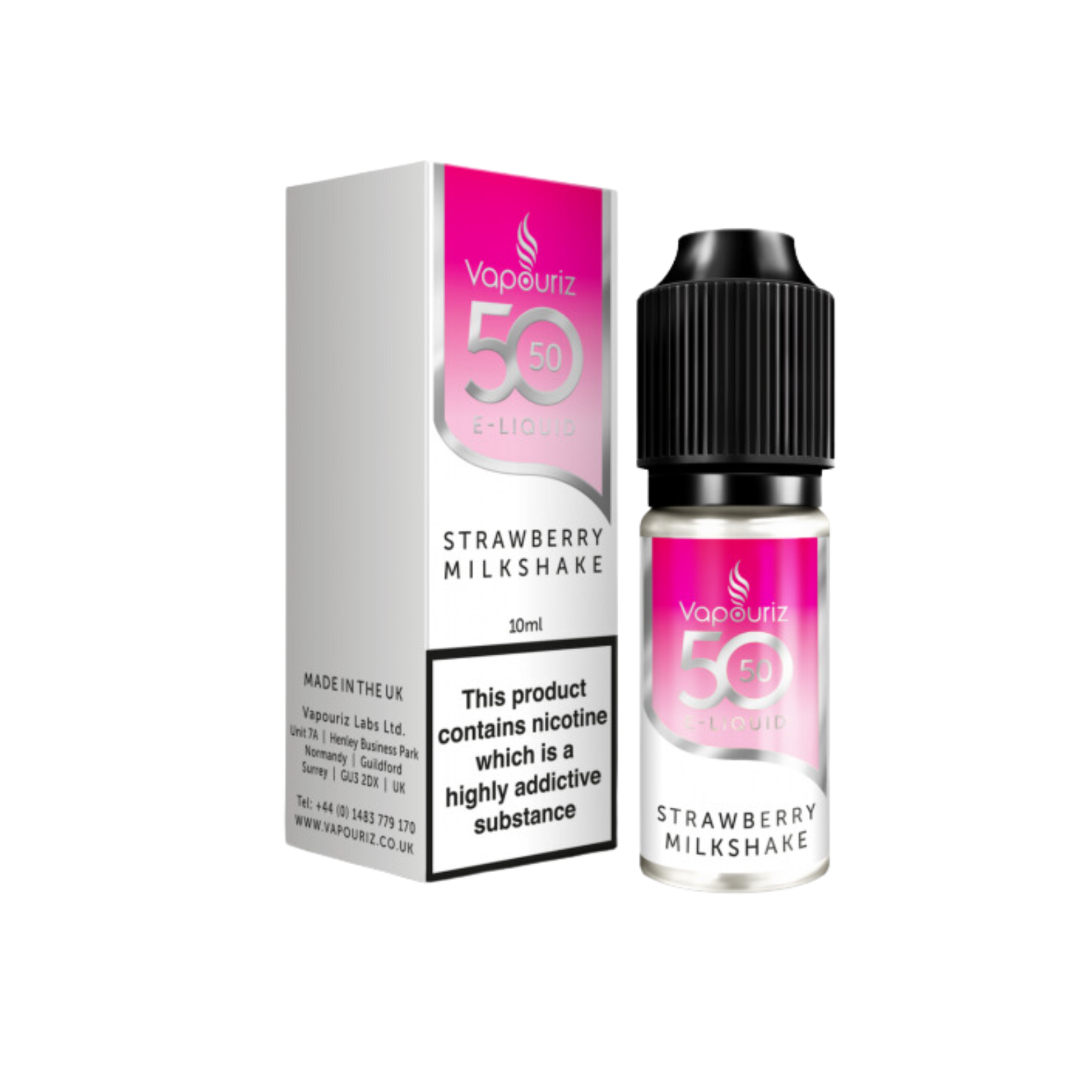 Strawberry Milkshake  50_50 10ml E-liquid by Vapouriz