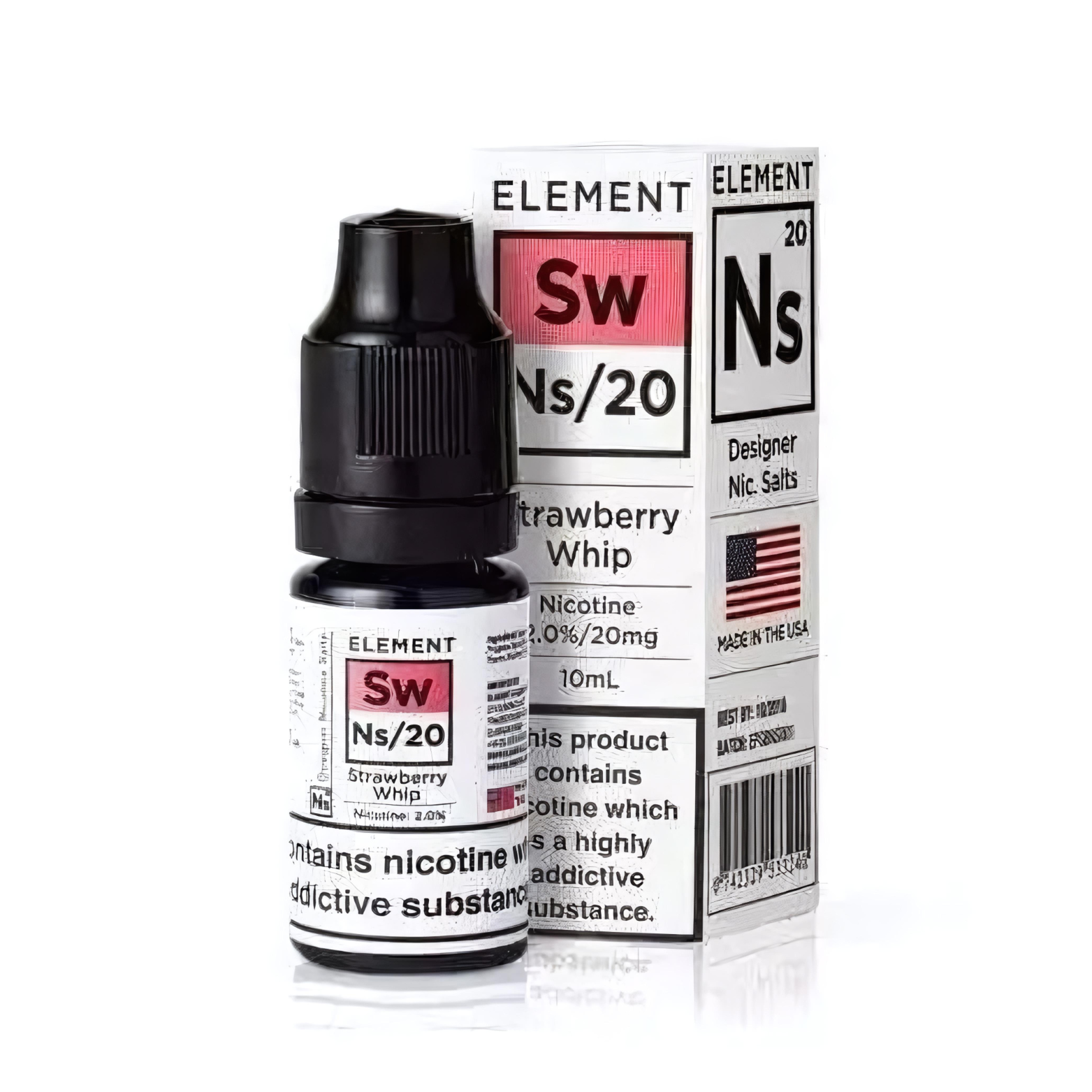 Strawberry Whip Nic Salt E-Liquid by Element