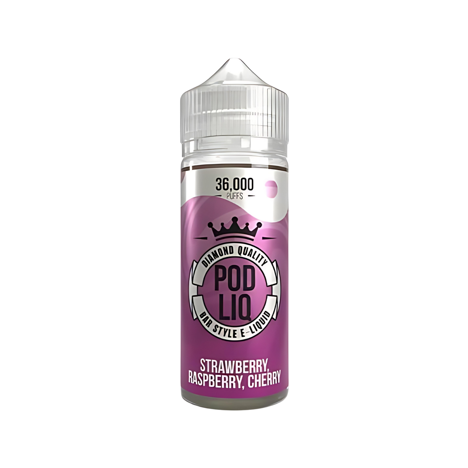 Strawberry, Raspberry, Cherry 50:50 Ratio 80ml E-Liquid By Pod Liq