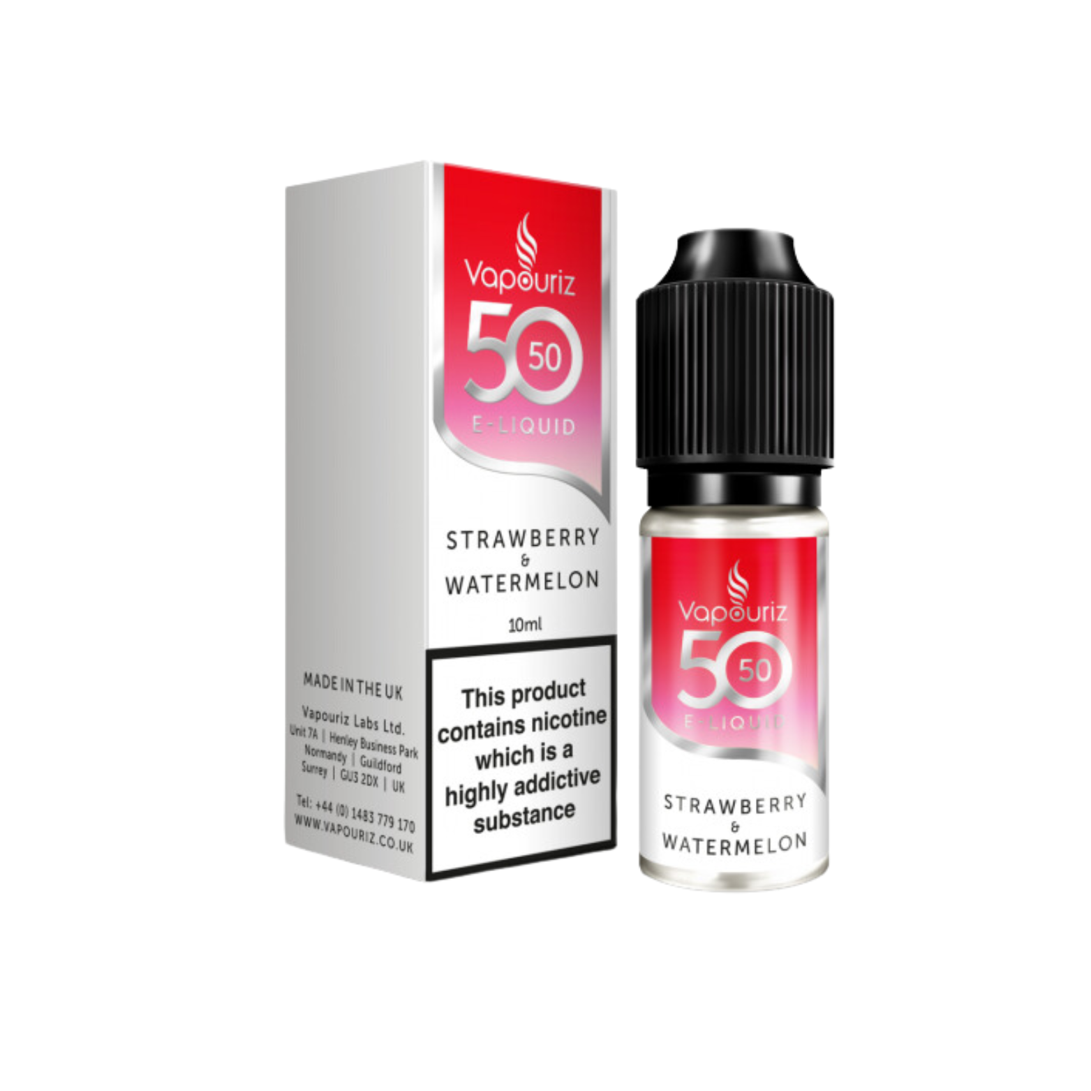 Strawberry & Watermelon  50_50 10ml E-liquid by Vapouriz