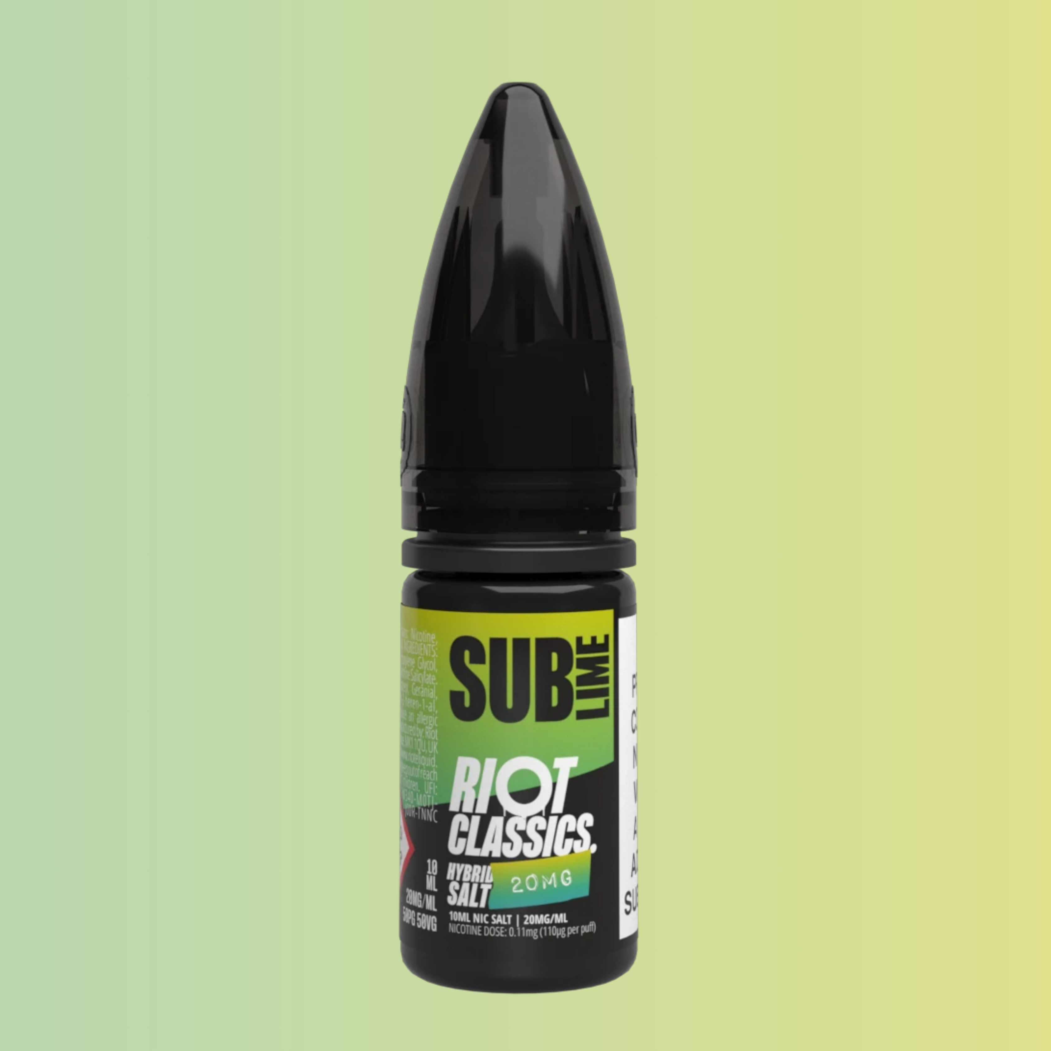 Sub Lime Hybrid Salt E-Liquid by Riot Classics