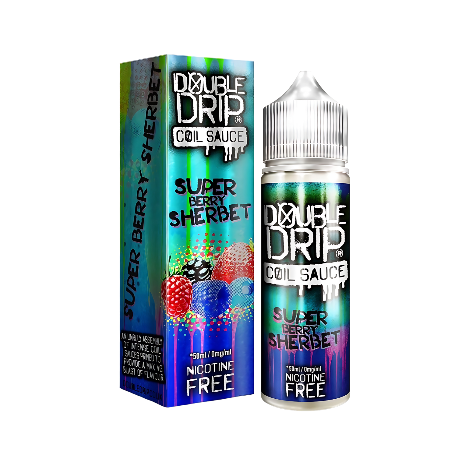 Super berry Sherbet Shortfill 50ml E-liquid by Double Drip