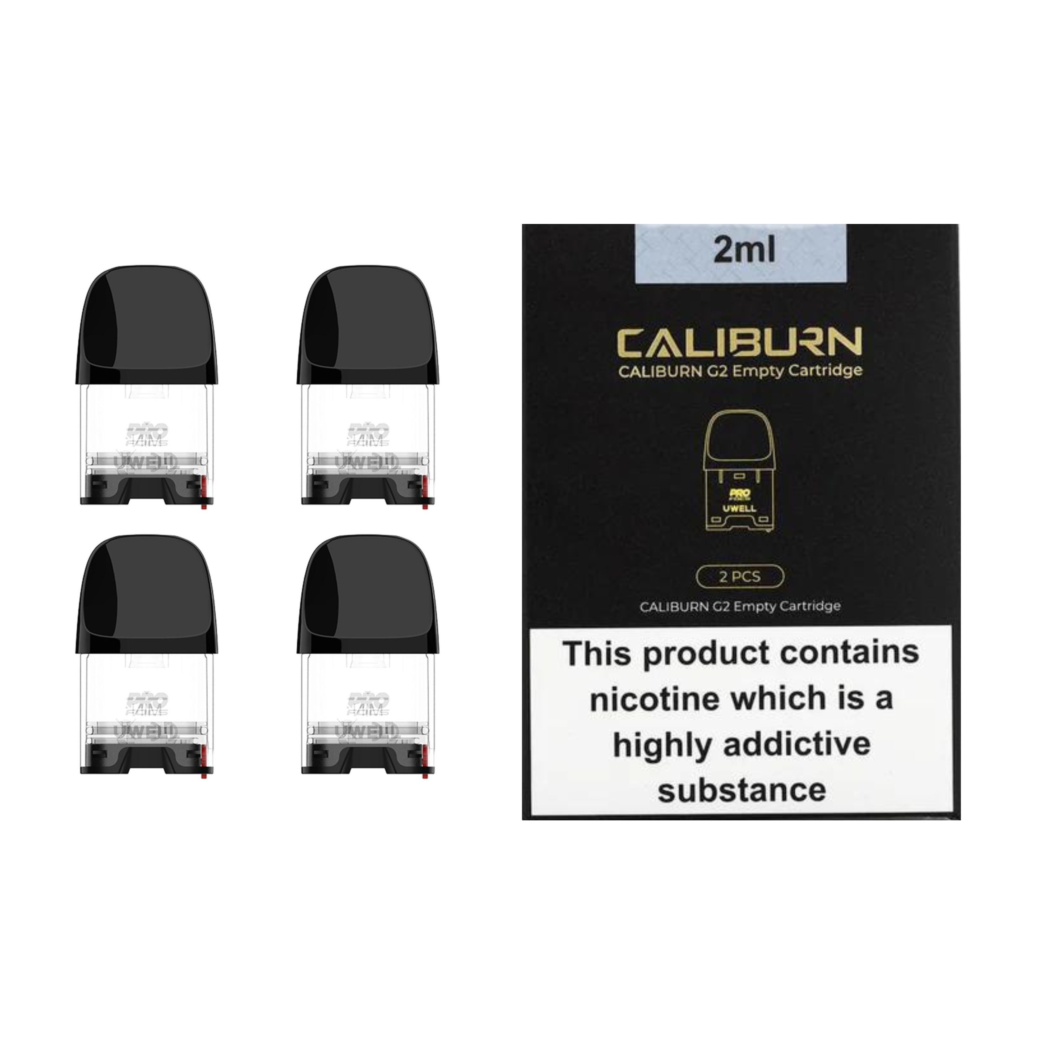 UWELL Caliburn G2 Empty Replacement Pods 2 Pack 2ml