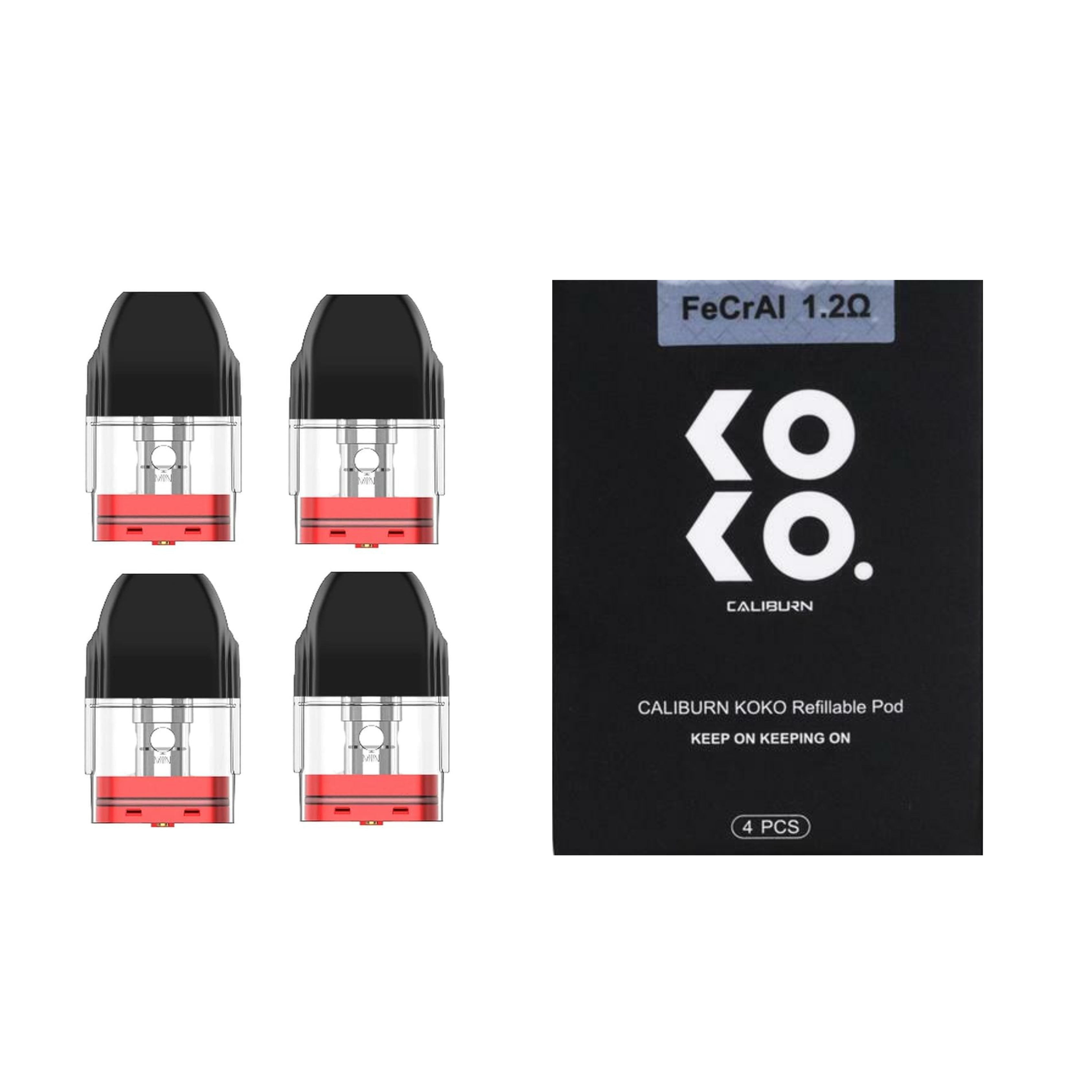 UWELL Caliburn KOKO Replacement Pods 4 Pack 2ml 1.2Ω