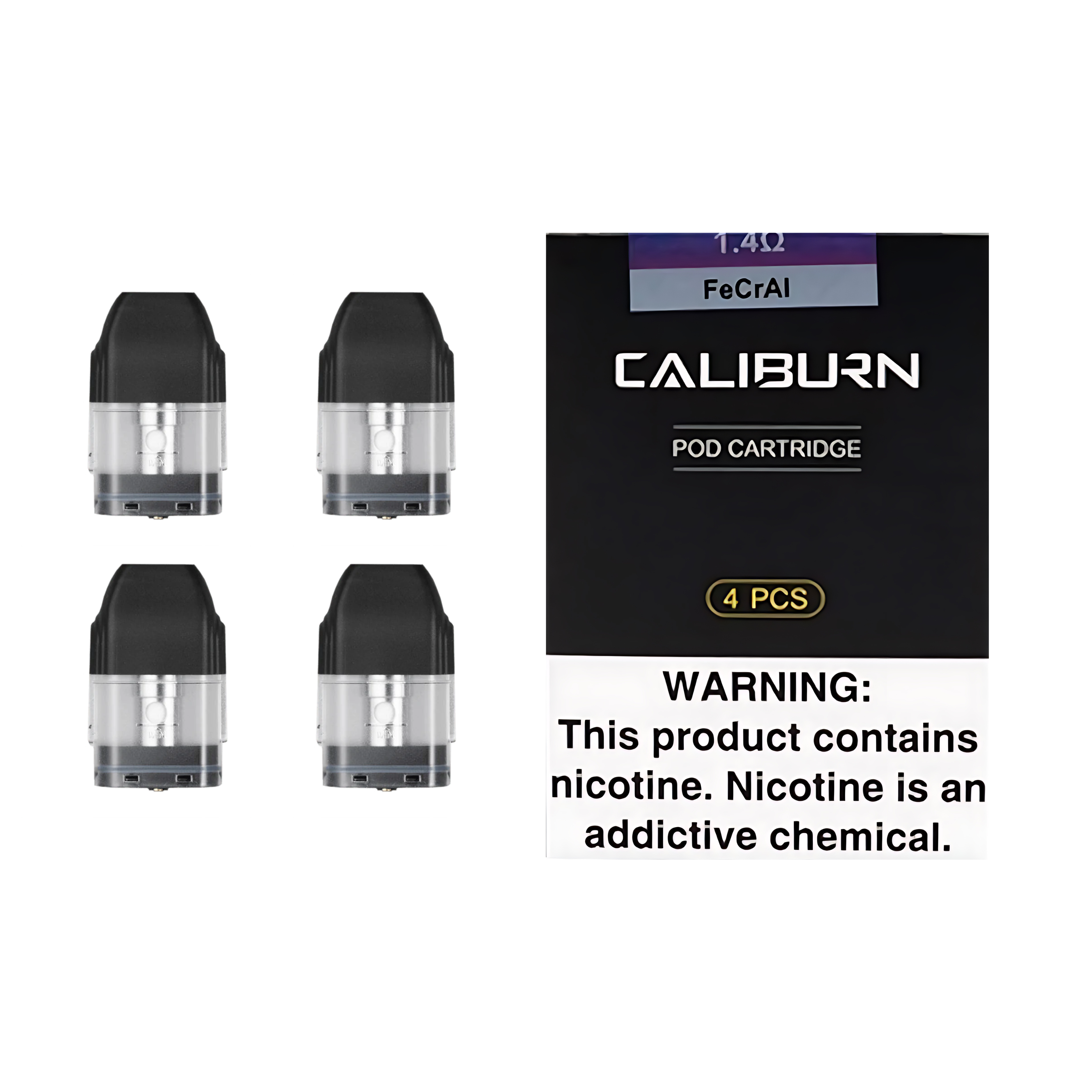 UWELL Caliburn Replacement Pods 4 Pack 2ml 1.4Ω