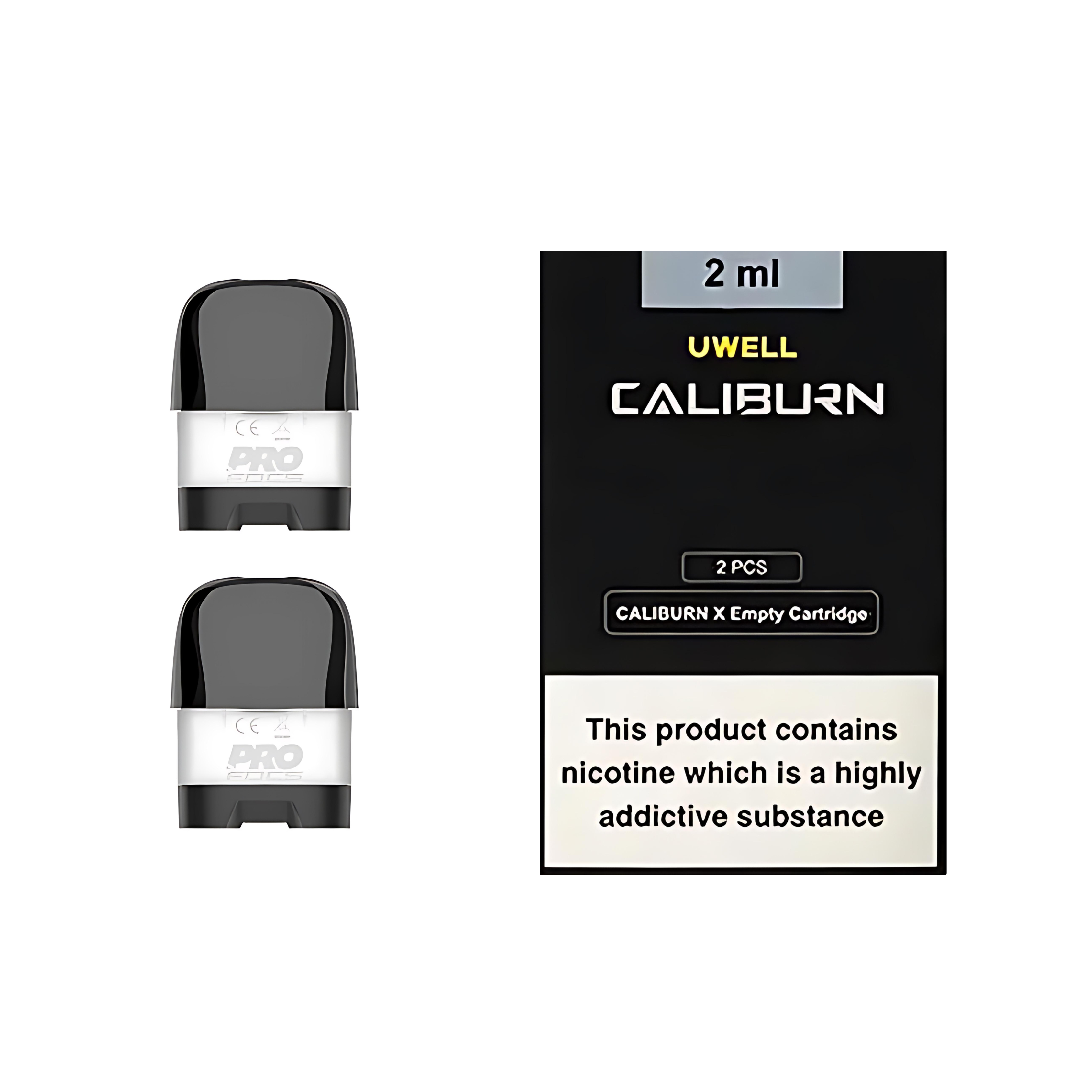 UWELL Caliburn X Replacement Empty Pods 4 Pack 2ml