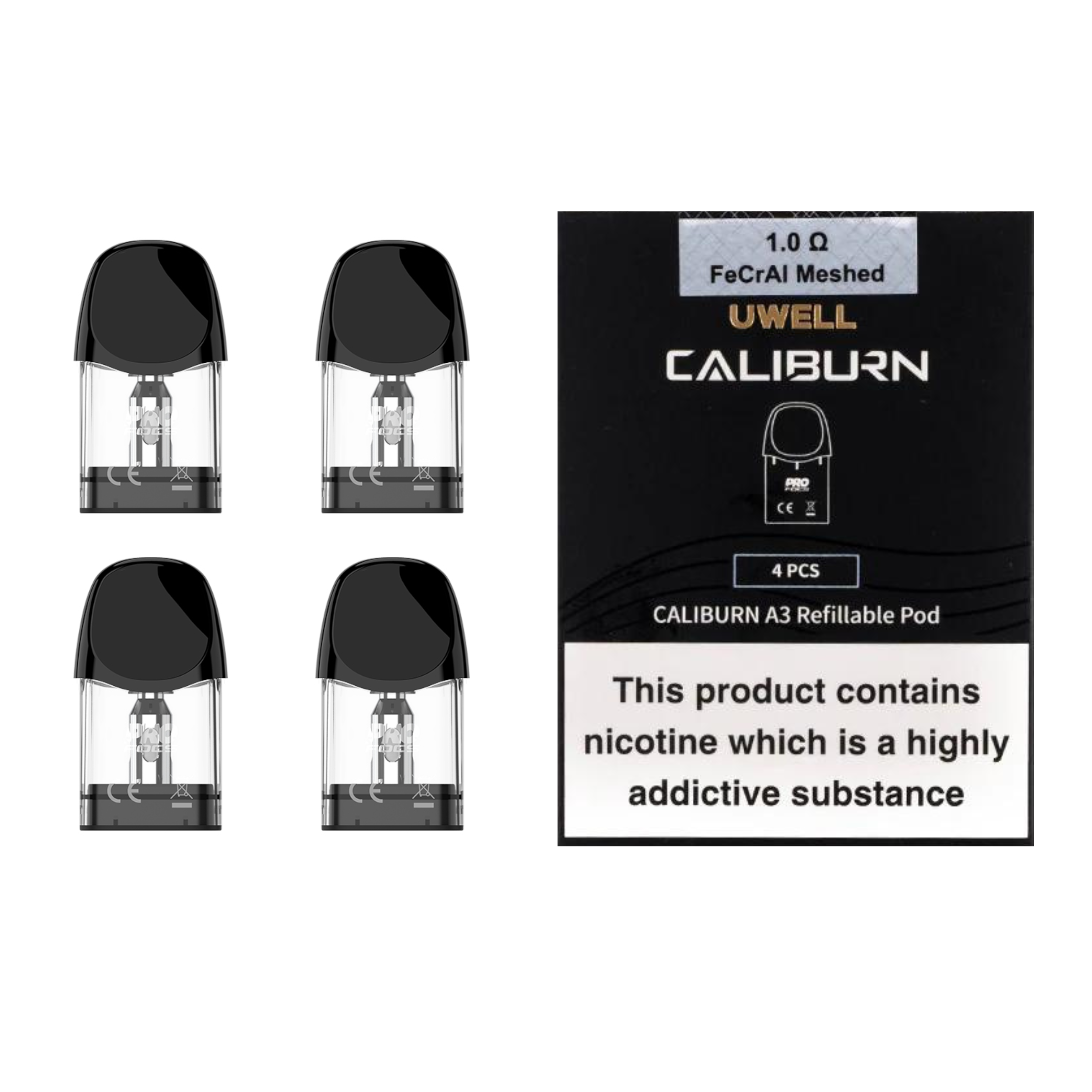 UWELL Caliburn A3 Replacement Pods 4 Pack