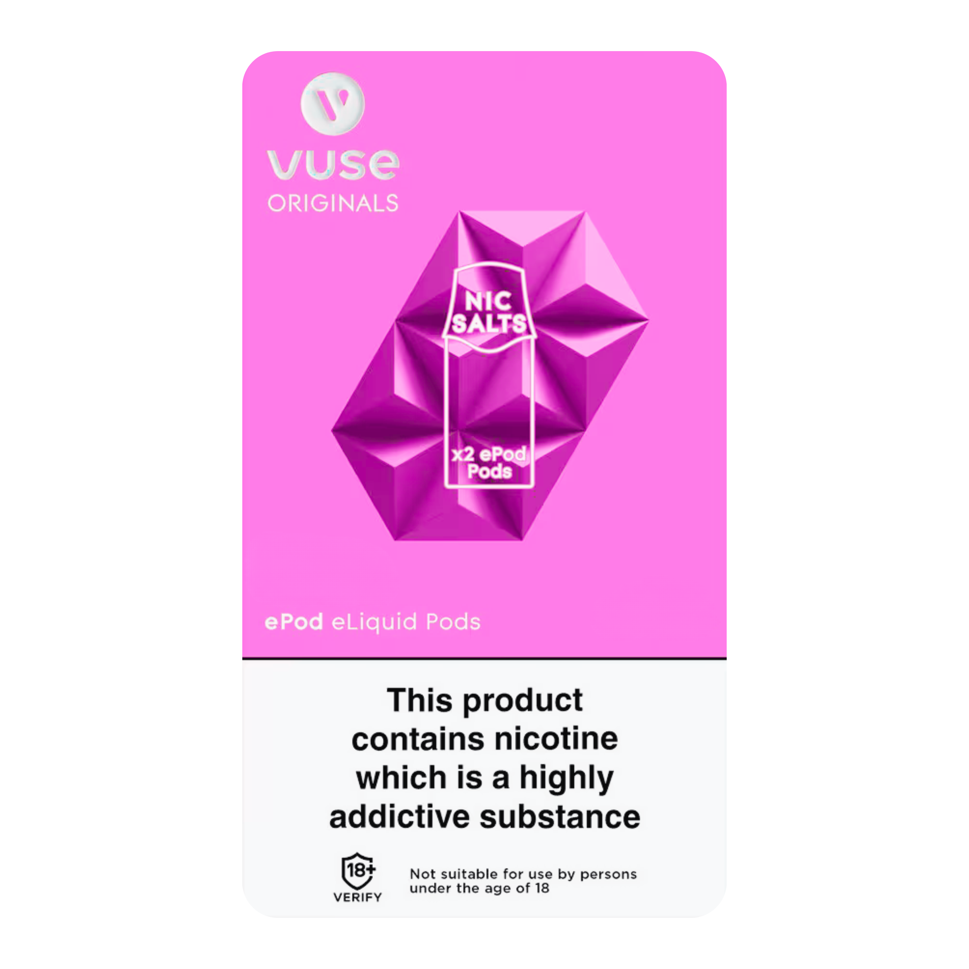 VUSE Prefilled Pods 12mg and 18mg 2 Pack