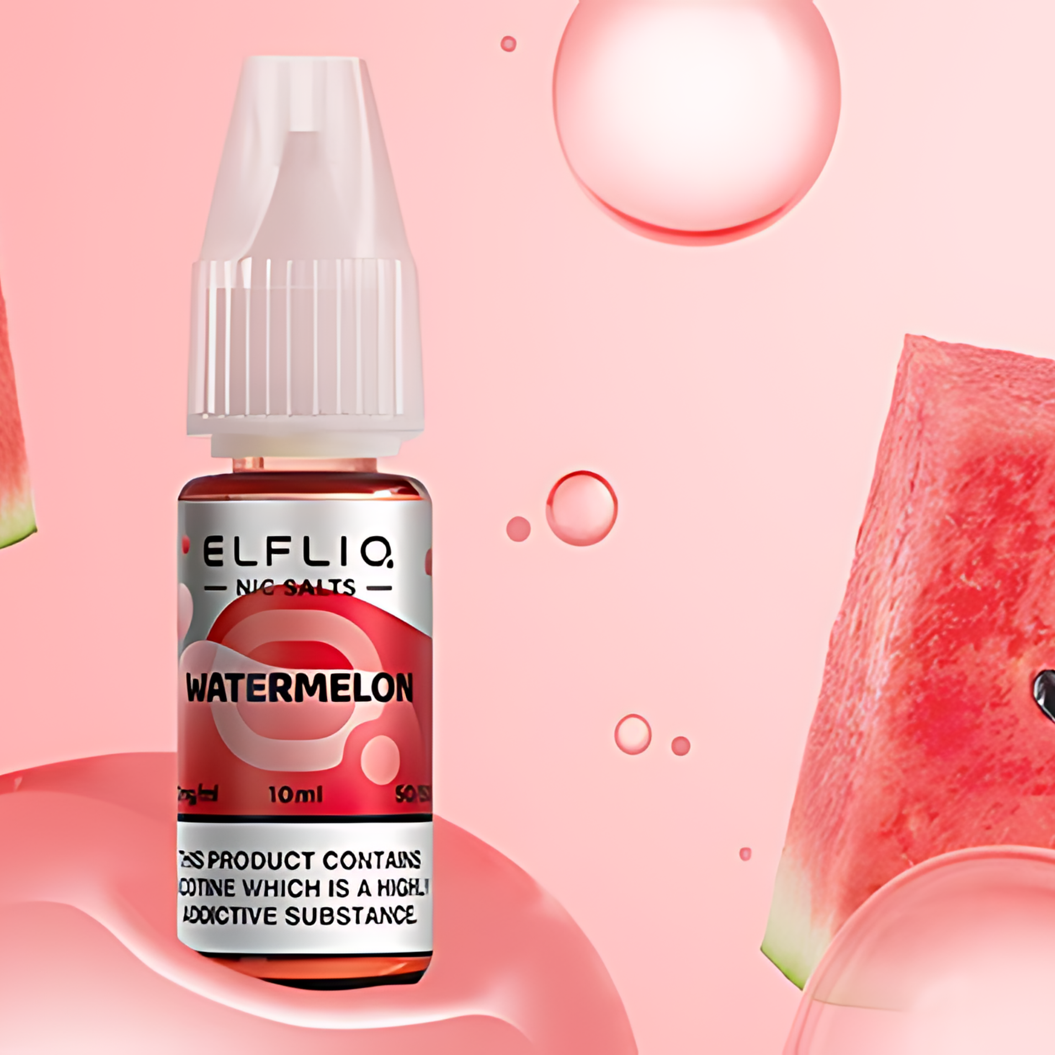 Watermelon Nic Salt E-Liquid by Elfliq Elf Bar