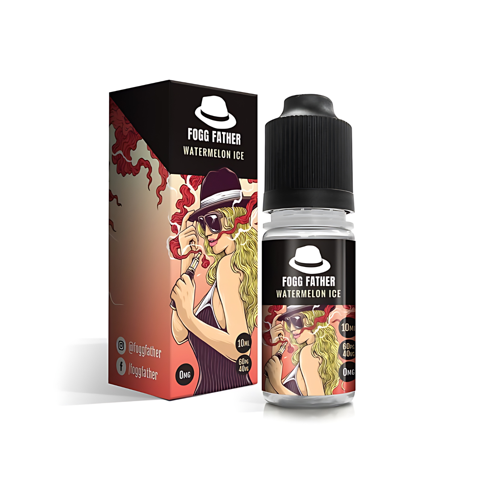 Watermelon Ice 50:50 10ml E-liquid by Fogg Father