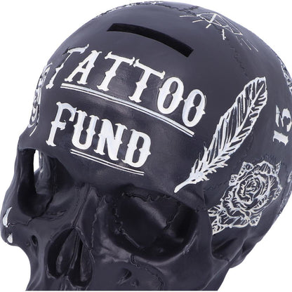 Nemesis Now Black and White Traditional, Tribal Tattoo Fund Skull
