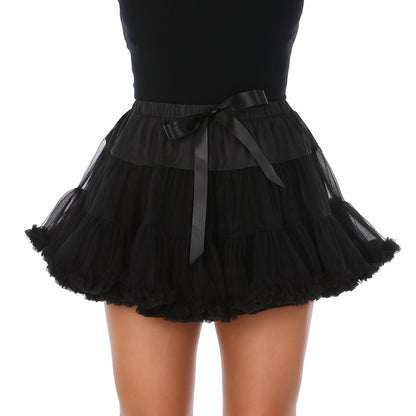 Luxury Black Layered Tutu Skirt Fancy Dress Dance Costume Gothic Hen Party Outfit