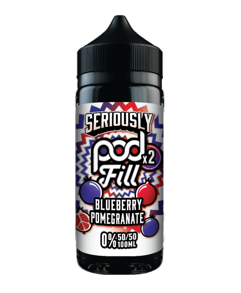 Seriously Pod Fill x2 Blueberry Pomegranate E-liquid Shortfill