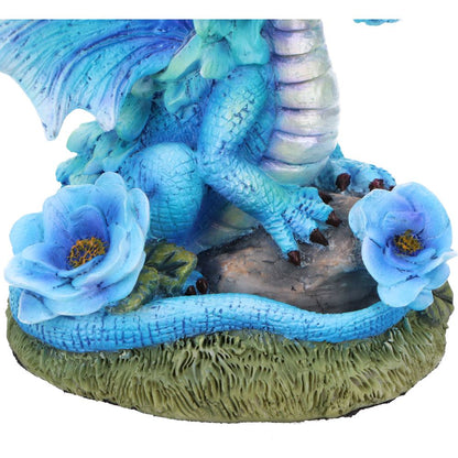Nemesis Now Blue Poppy Flower Dragon 11cm