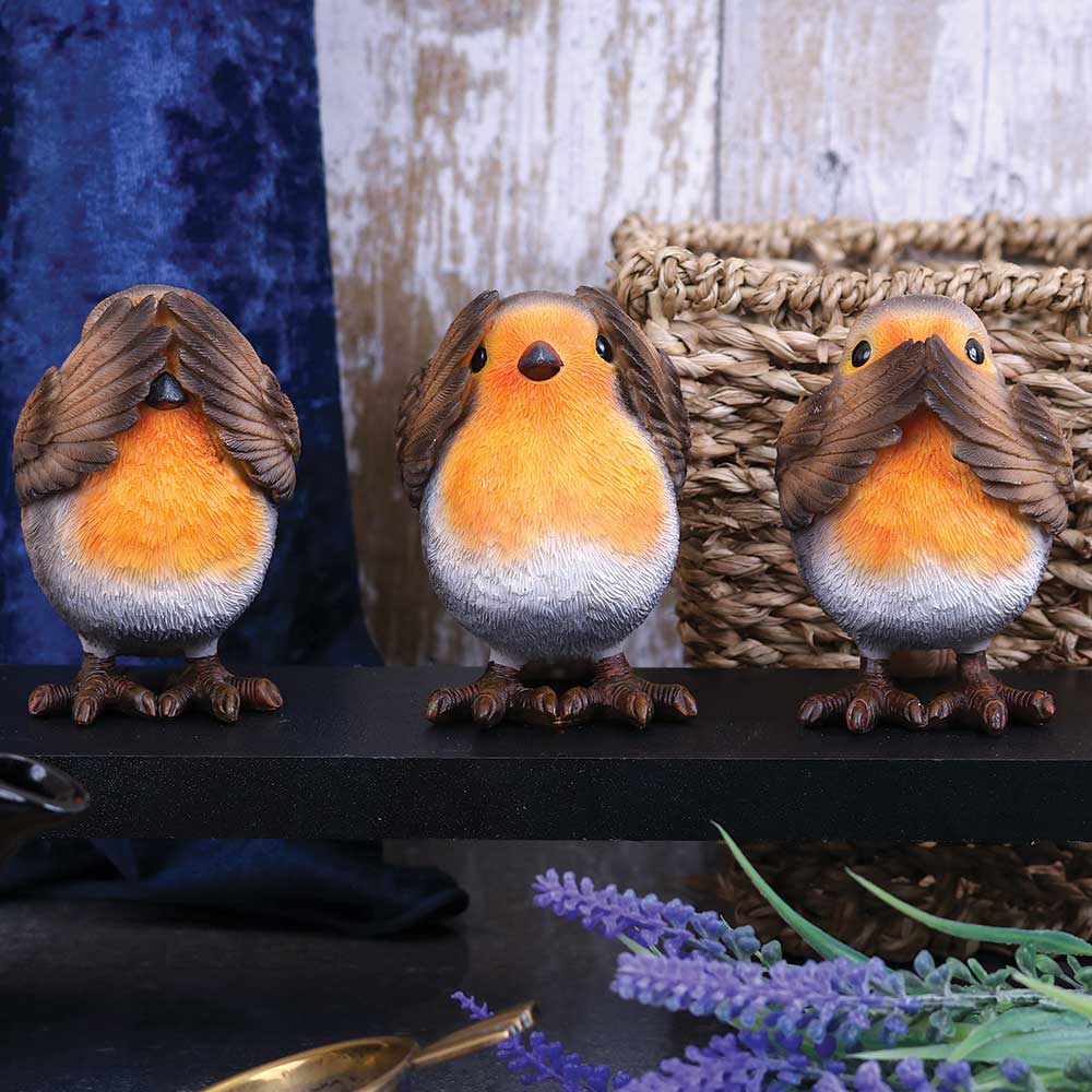 Nemesis Now Three Wise Robins 8cm