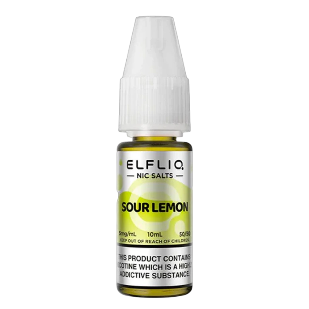 Sour Lemon Nic Salt E-Liquid by Elfliq Elf Bar