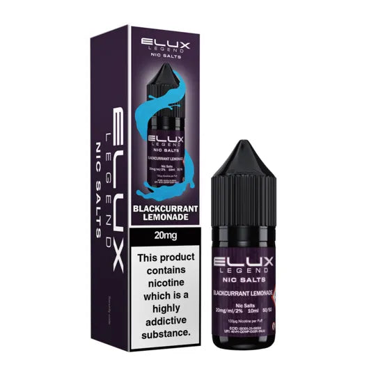 Blackcurrant lemonade 20mg Nic Salt E-liquid by Elux