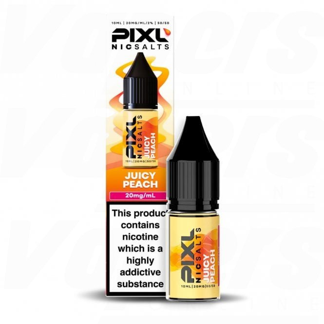 Juicy Peach Nic Salt E-liquid By Pixl