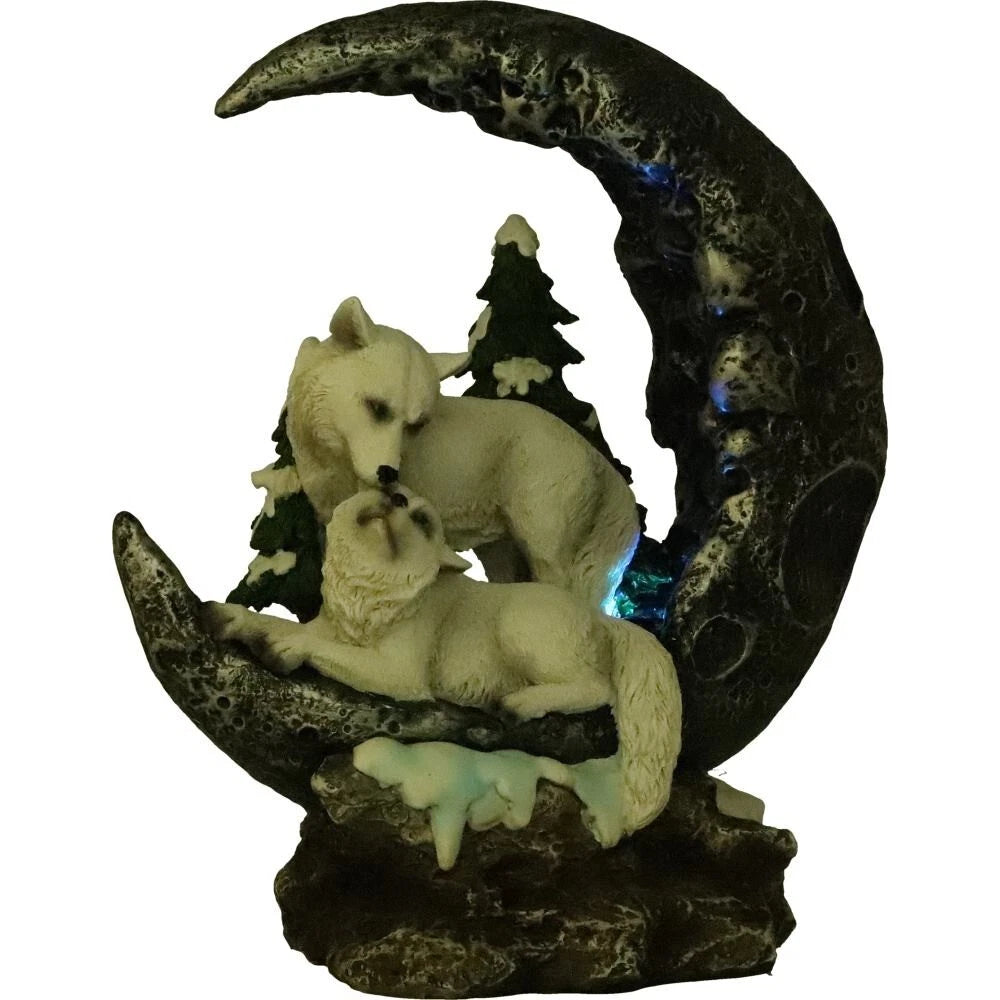 Nemesis Now Lunar Companions Wolves Moon Figurine 19.3cm
