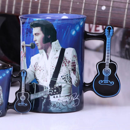 Nemesis Now Elvis The King of Rock and Roll Blue Mug
