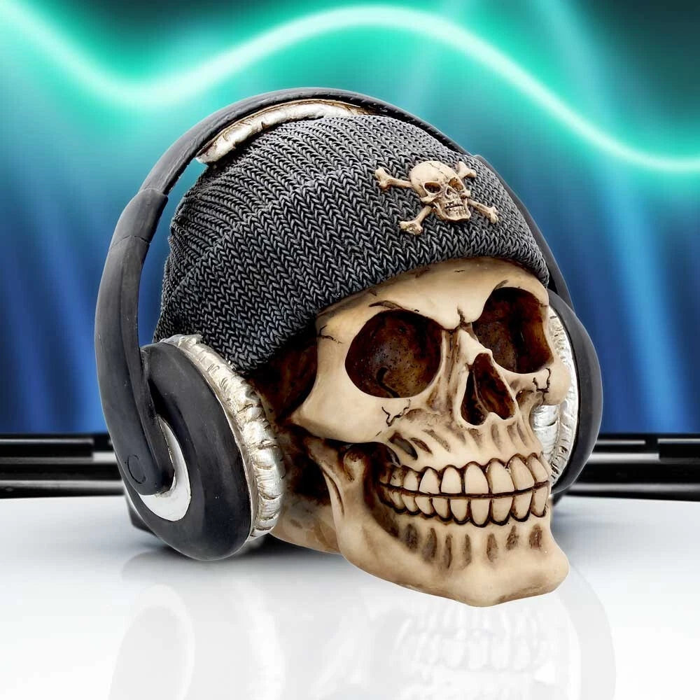 Nemesis Now Dead Beat Headphones Skull 17cm