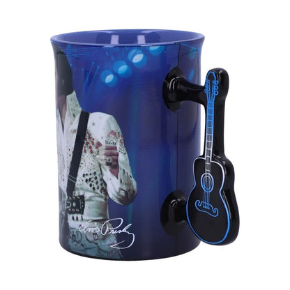 Nemesis Now Elvis The King of Rock and Roll Blue Mug
