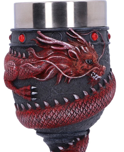 Nemesis Now Dragon Coil Goblet Red 20cm