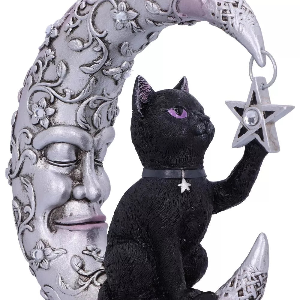 Nemesis Now Luna Companion Moon and Cat Ornament 18.8cm