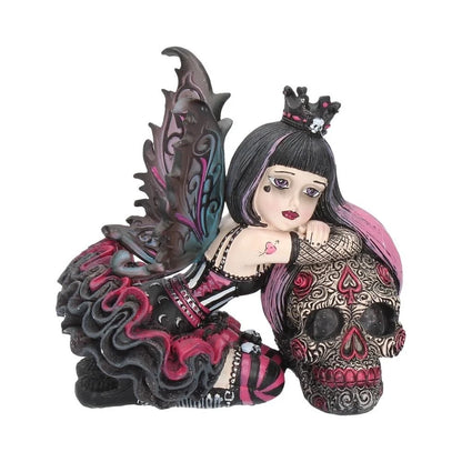 Nemesis Now Little Shadows Lolita Figurine Gothic Fairy and Sugar Skull Ornament 12cm