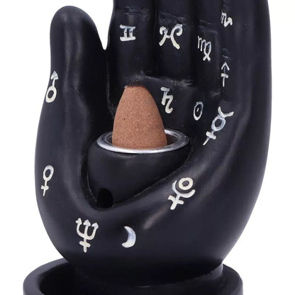 Nemesis Now Palmistry Backflow Incense Burner (Black) 12cm