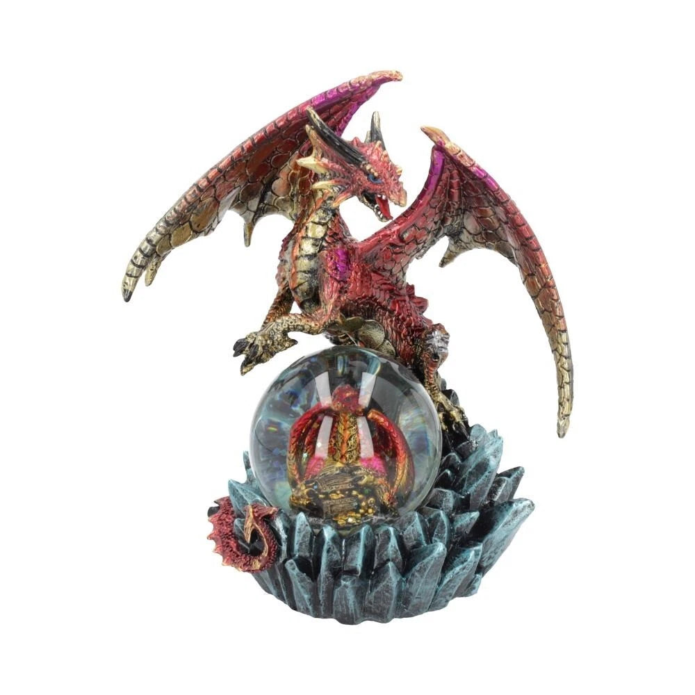 Nemesis Now Ruby Oracle Red Dragon Fortune Seer Figurine 18.5cm
