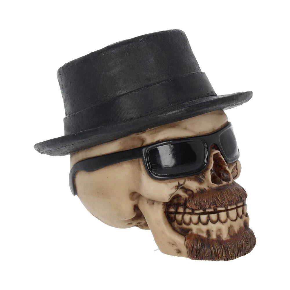 Nemesis Now Small Badass Hat and Sunglasses Skull Figurine 14cm
