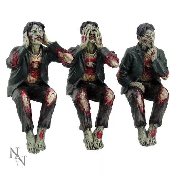 Nemesis Now See No, Hear No, Speak No Evil Zombies 10cm