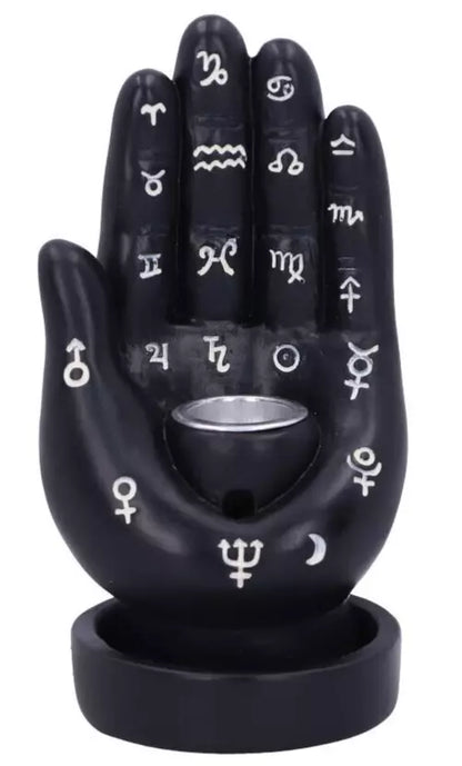 Nemesis Now Palmistry Backflow Incense Burner (Black) 12cm