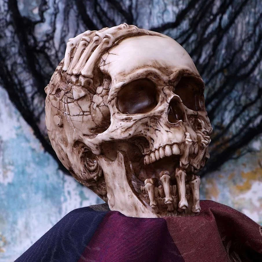 Nemesis Now Officially Licensed James Ryman Breaking Out Skull Skeleton Ornament 20cm