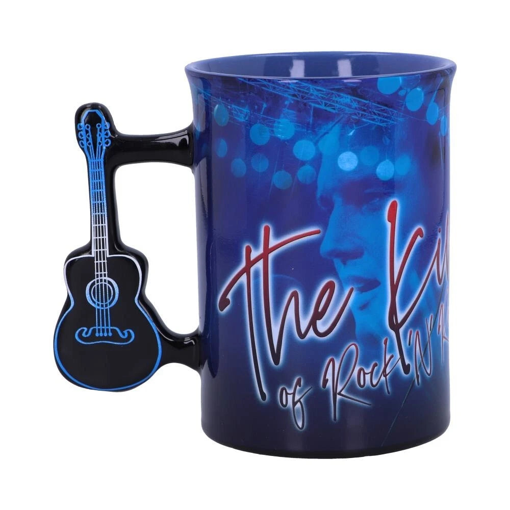 Nemesis Now Elvis The King of Rock and Roll Blue Mug