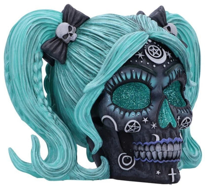 Nemesis Now Drop Dead Gorgeous - Cute and Cosmic Witchy Doll Skull 19.5cm