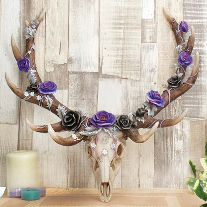 Nemesis Now Antlers of Eden Floral Decorated Animal Deer Skull 45cm