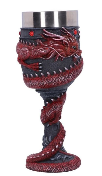 Nemesis Now Dragon Coil Goblet Red 20cm