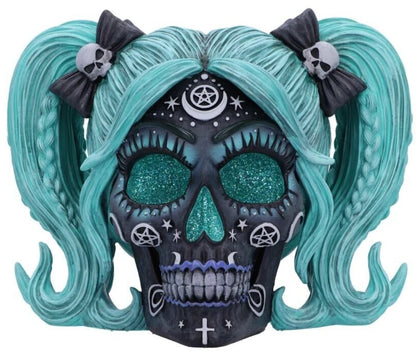 Nemesis Now Drop Dead Gorgeous - Cute and Cosmic Witchy Doll Skull 19.5cm