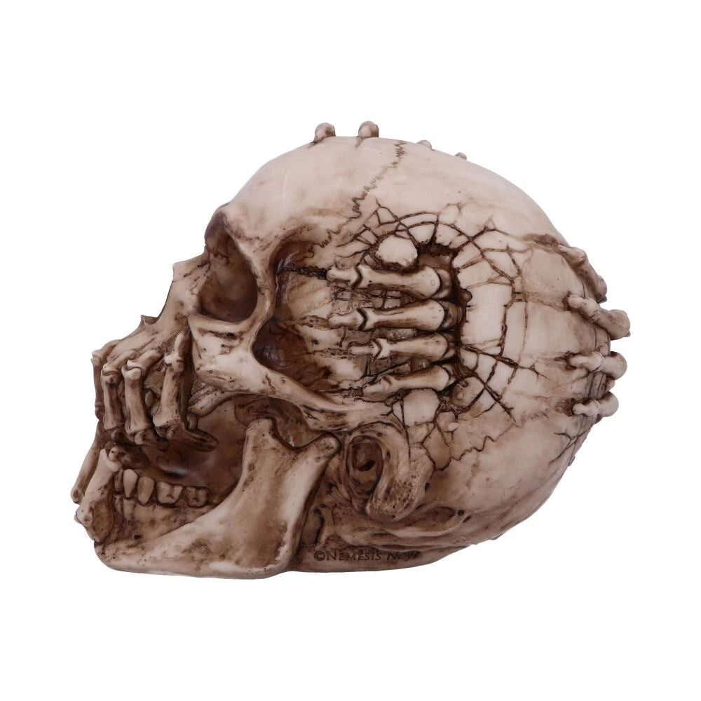 Nemesis Now Officially Licensed James Ryman Breaking Out Skull Skeleton Ornament 20cm