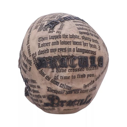 Nemesis Now Dracula's Tale Vampire Novel Quote Skull 18.5cm