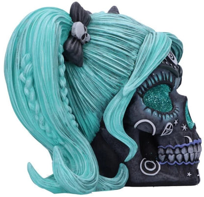 Nemesis Now Drop Dead Gorgeous - Cute and Cosmic Witchy Doll Skull 19.5cm