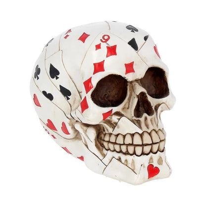 Nemesis Now Dead Mans Hand Playing Card Skull Ornament