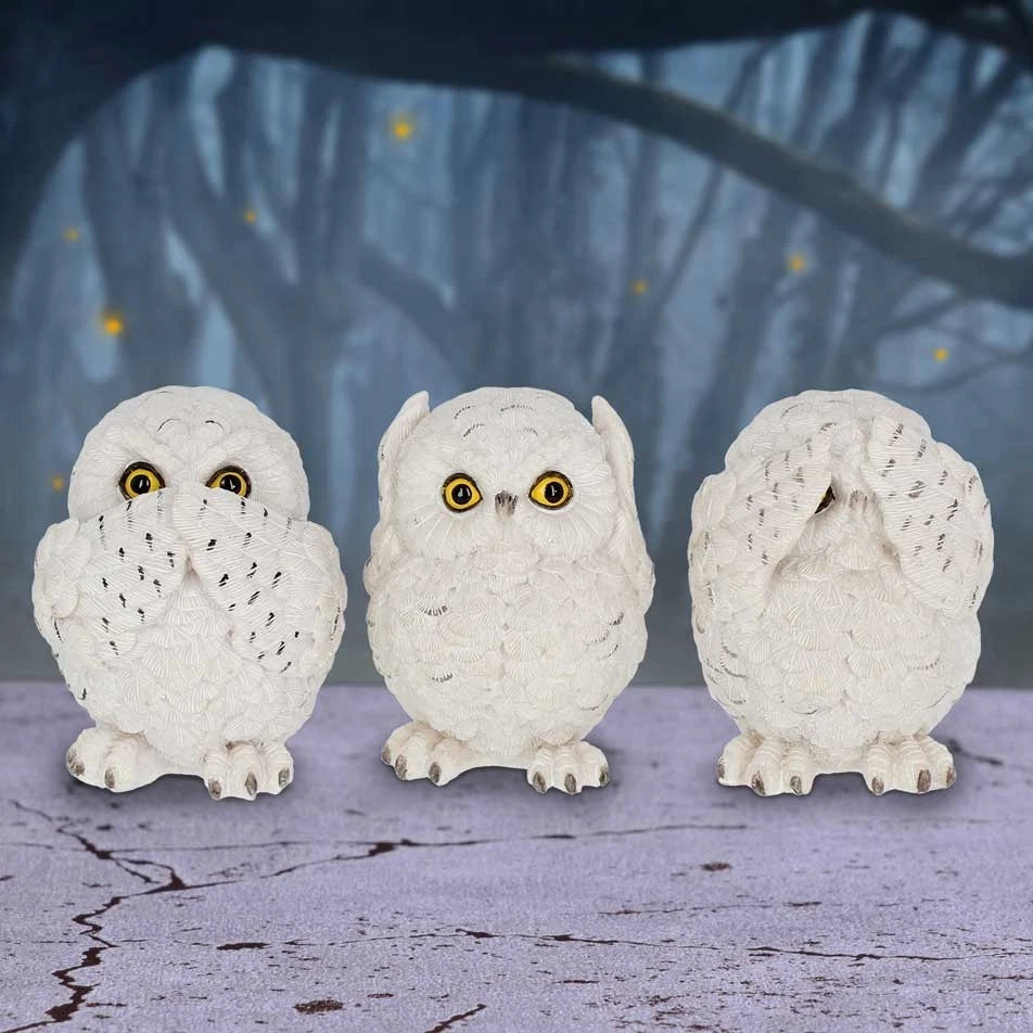 Nemesis Now Three Wise Owls 8cm