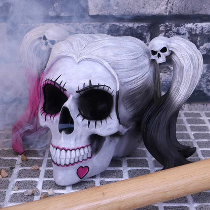 Nemesis Now Little Monster Pigtailed Troublemaker Skull 20.6cm