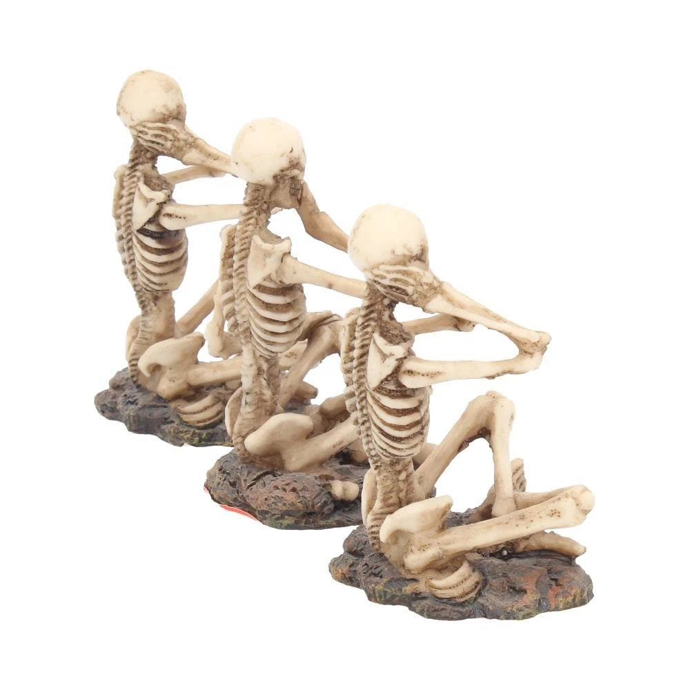 Nemesis Now See No, Hear No, Speak No Three Wise Skeletons Figurines 8.5cm