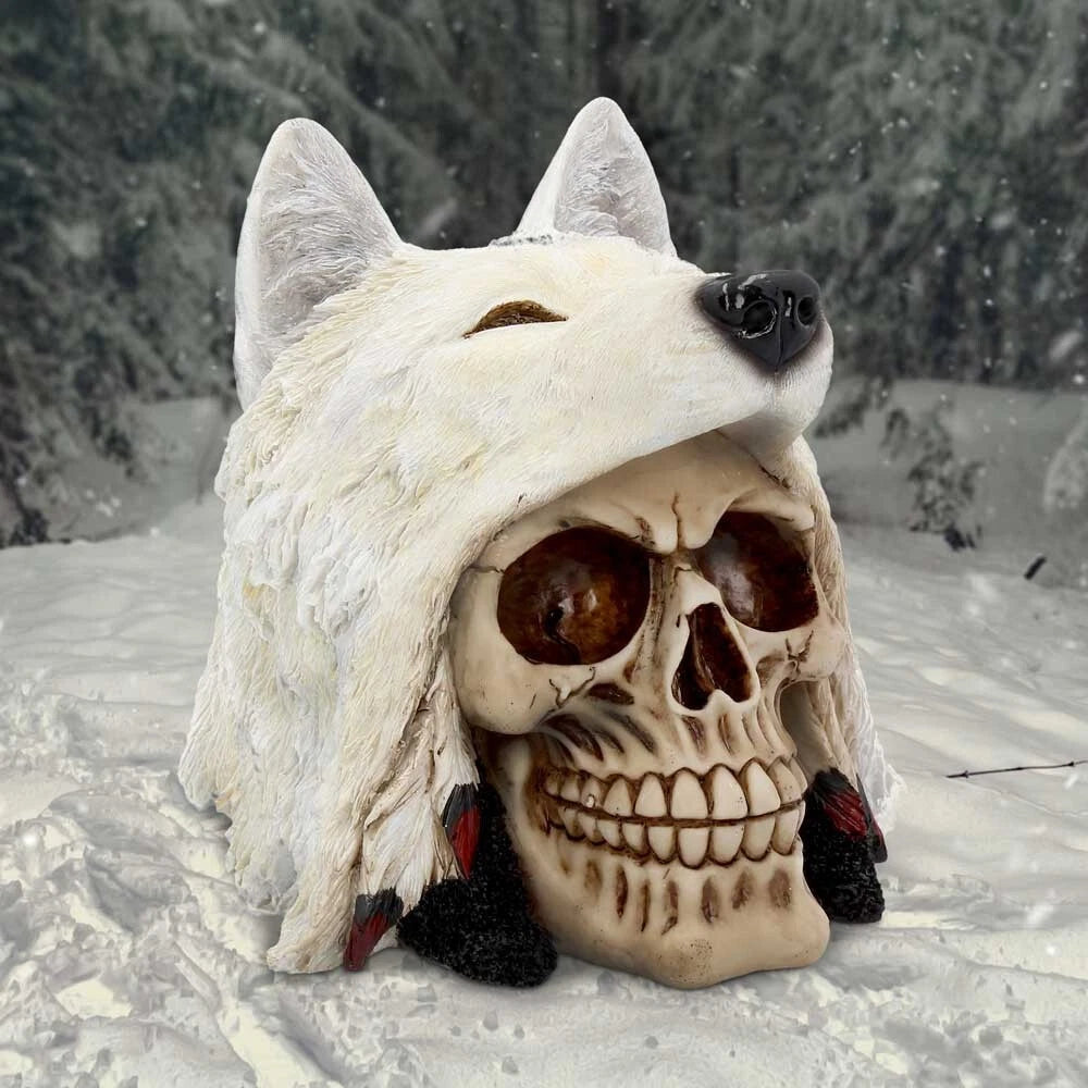 Nemesis Now Night Wolf Skull 15.6cm
