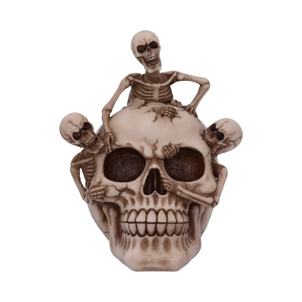 Nemesis Now Breaking Free Skeleton Emerging from Skull Ornament 17.7cm