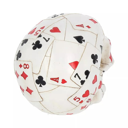 Nemesis Now Dead Mans Hand Playing Card Skull Ornament